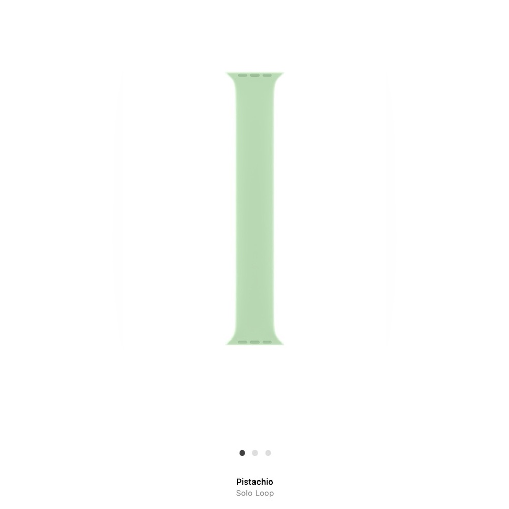 Apple Watch Band Solo Loop, Size 8 for Small Face Watch 38mm 40mm 41mm Pistachio - Picture 12 of 14